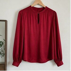 Camel Button Blouse